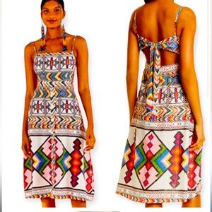 EUC Farm Rio Amulet Midi Dress. Size Small.